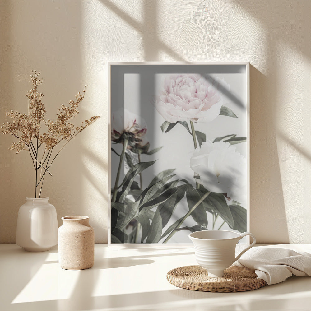 Peony 04 - Poster / Art Print - interiör