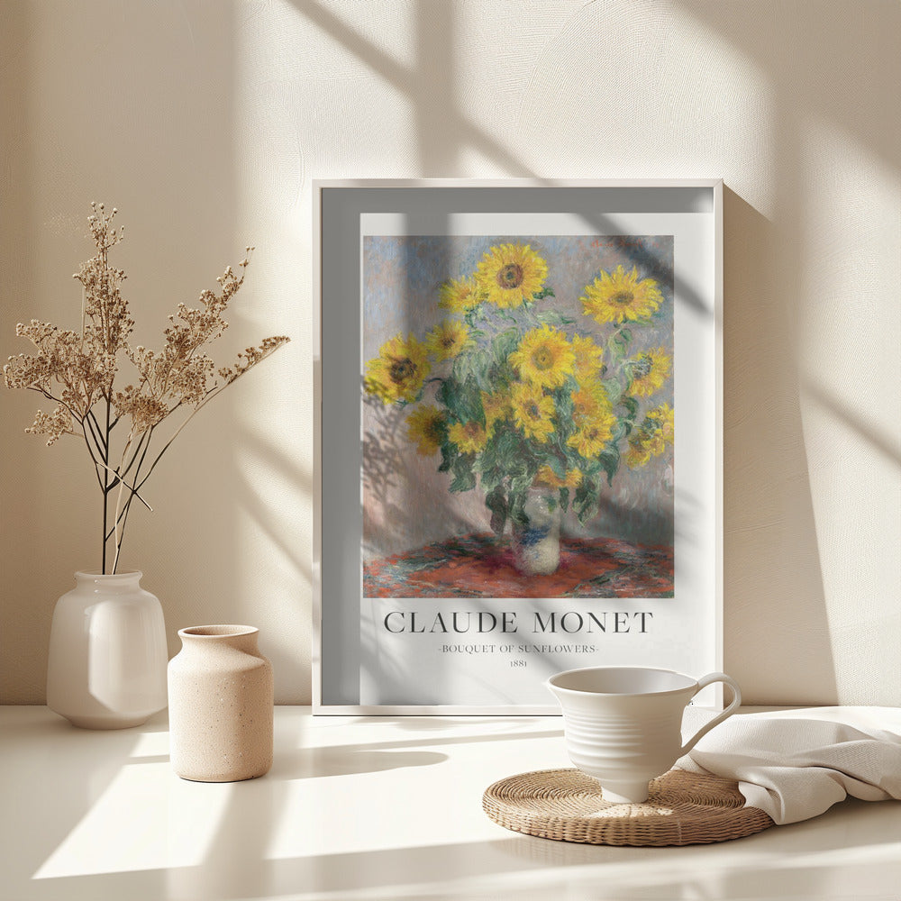 Bouquet Of Sunflowers - Poster / Art Print - interiör