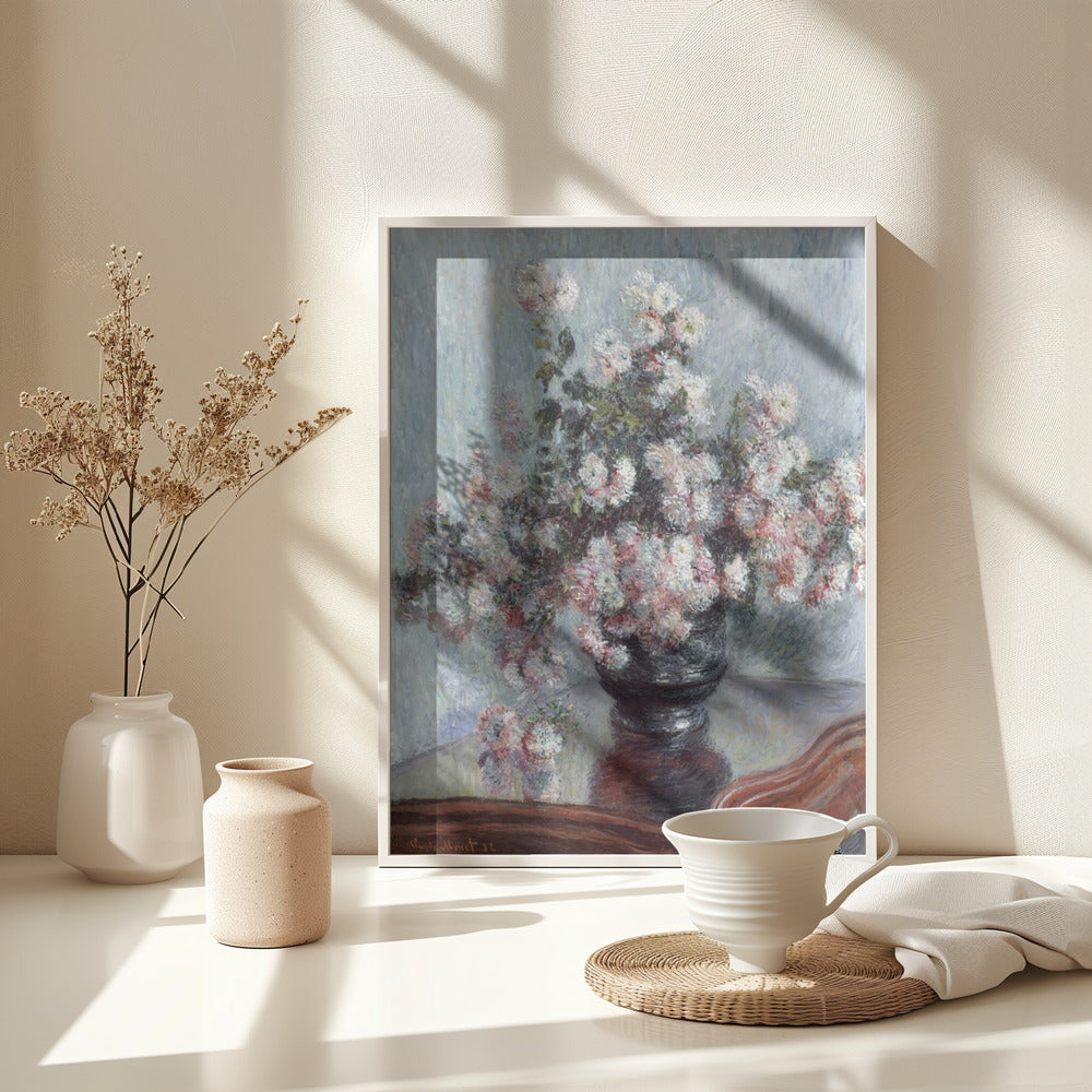 Chrysanthemums - Poster / Art Print - interiör