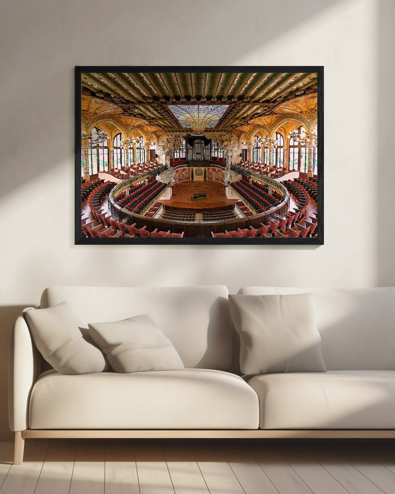 Inside the Palau - Poster / Art Print - interiör