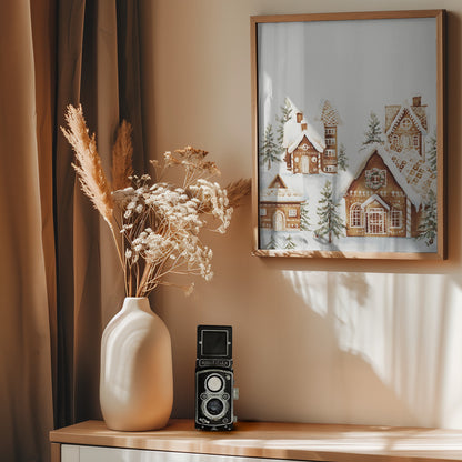Gingerbread Village - Poster / Art Print - interiör