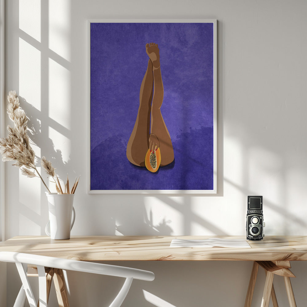 My Papaya - Poster / Art Print - interiör