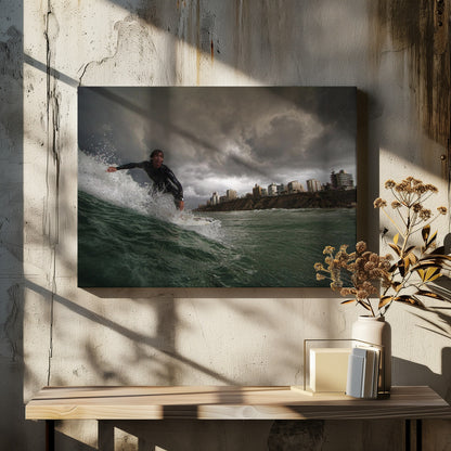 Apocalyptic Surfer - Poster / Art Print - interiör