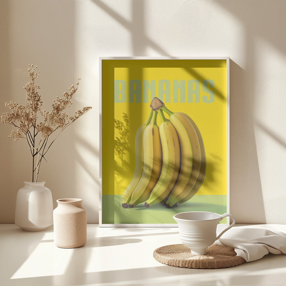 Bananas - Poster / Art Print - interiör