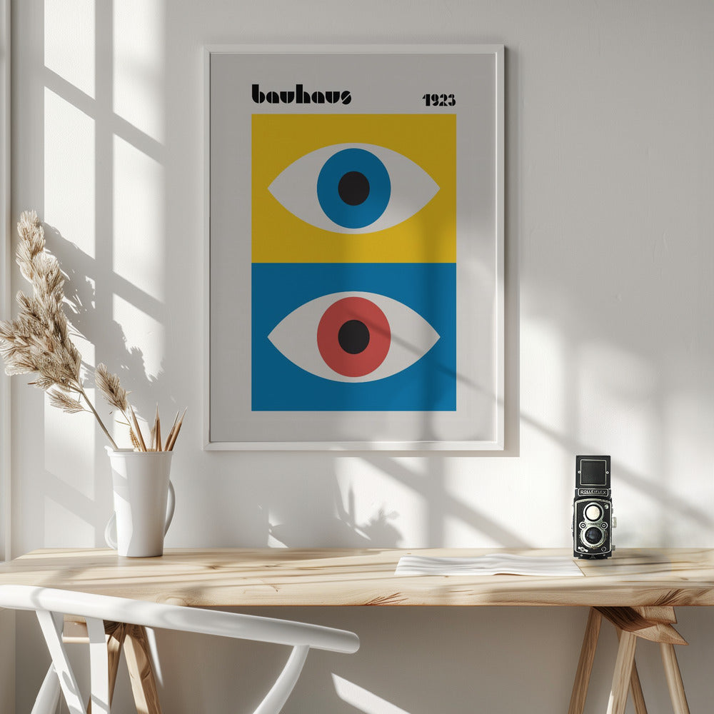 Bauhaus Eyes Abstract - Poster / Art Print - interiör