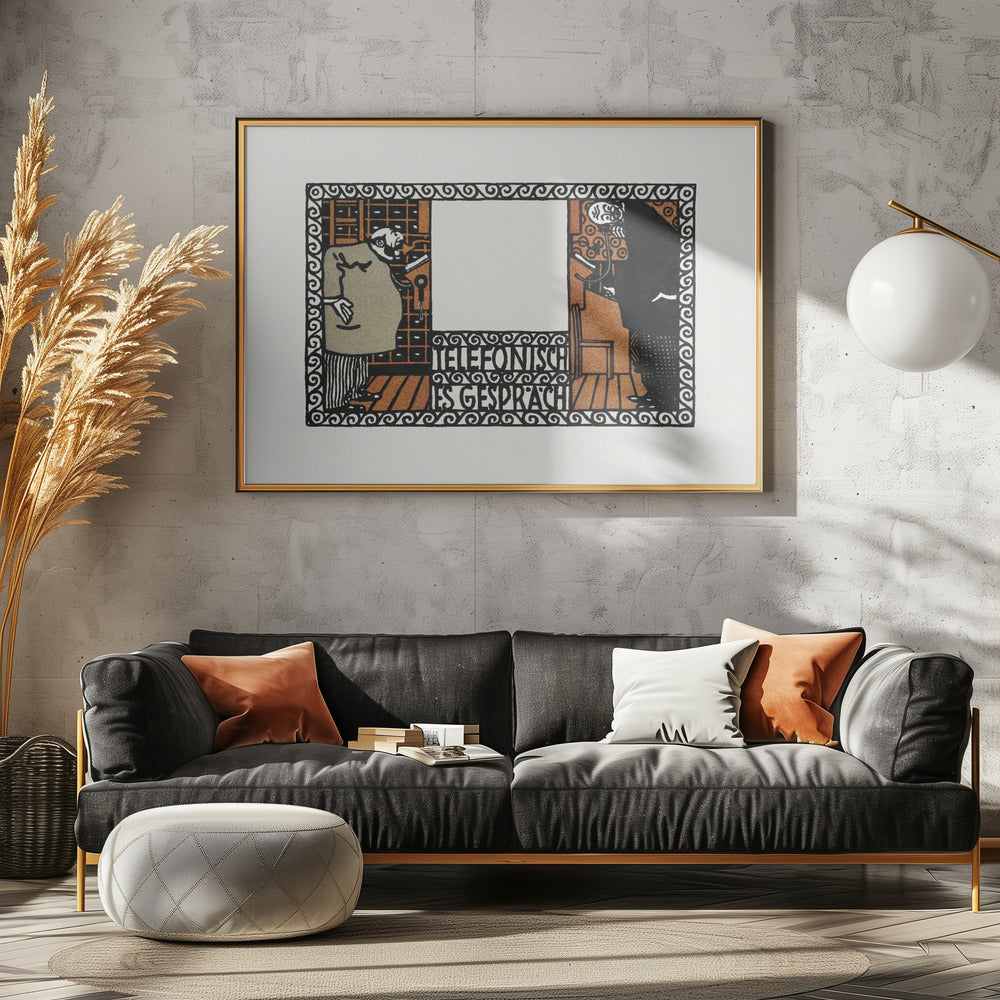 Telephone Conversation - Poster / Art Print - interiör