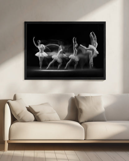 Balerina Art Wave - Poster / Art Print - interiör