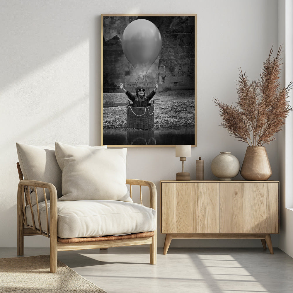 Fly me to the moon - Poster / Art Print - interiör