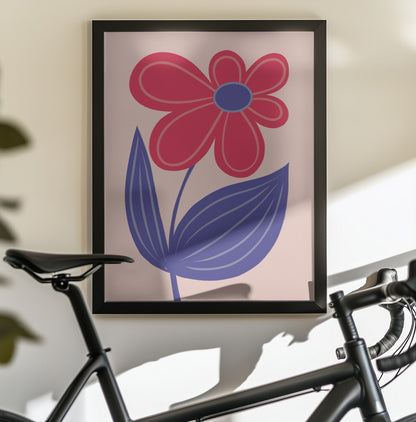 Big Flower - Poster / Art Print - interiör