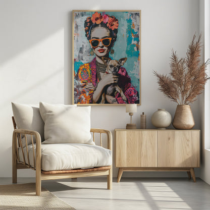 Frida Chihuahua - Poster / Art Print - interiör