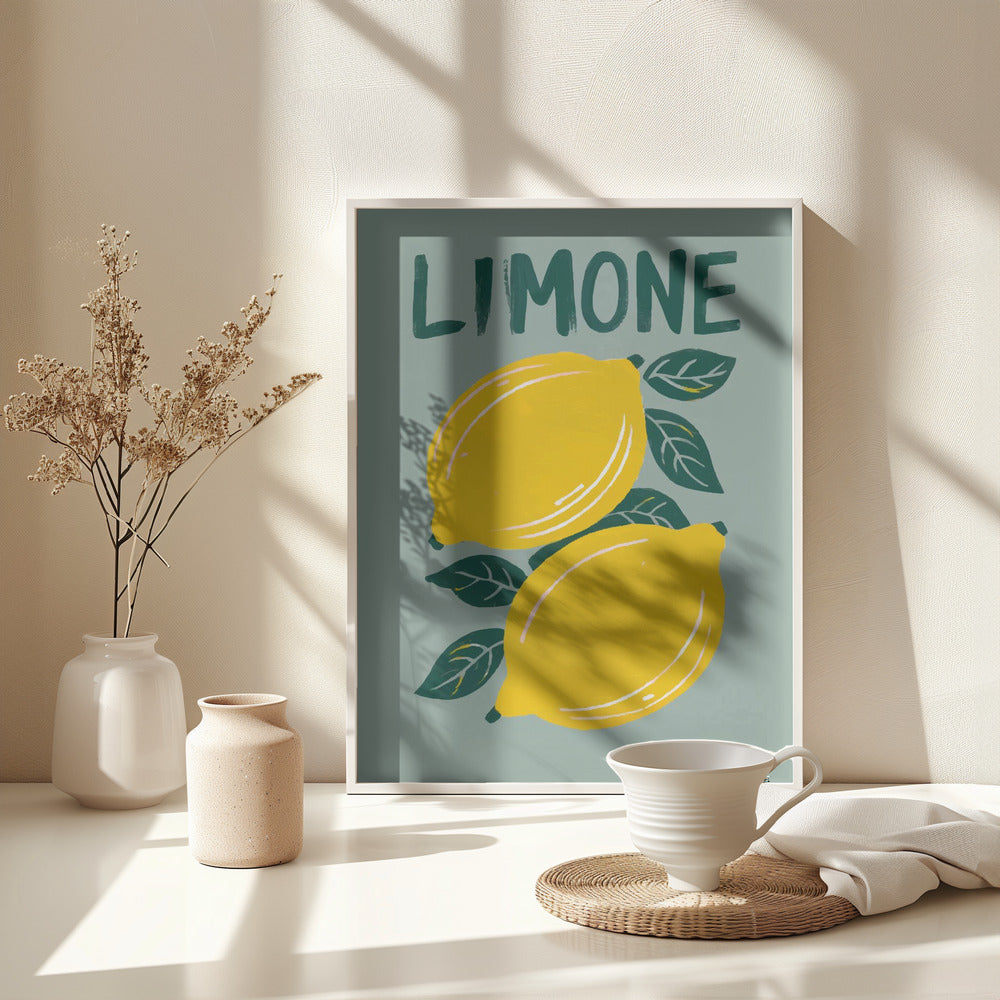 Limone - Poster / Art Print - interiör