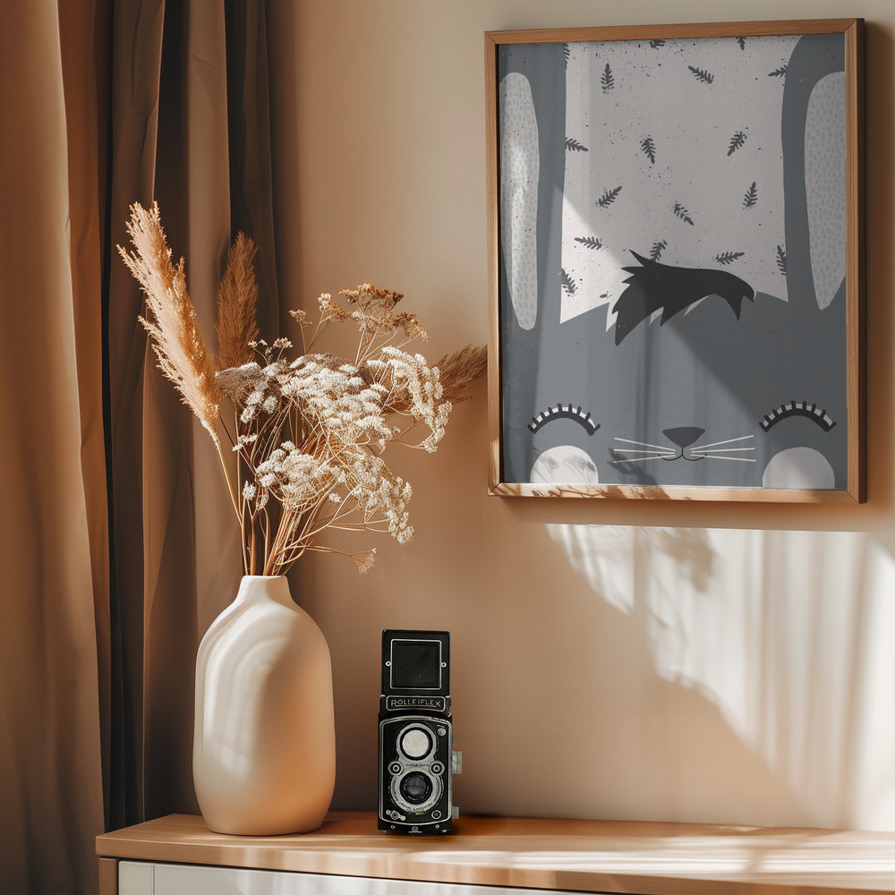 Little Bunny - Poster / Art Print - interiör