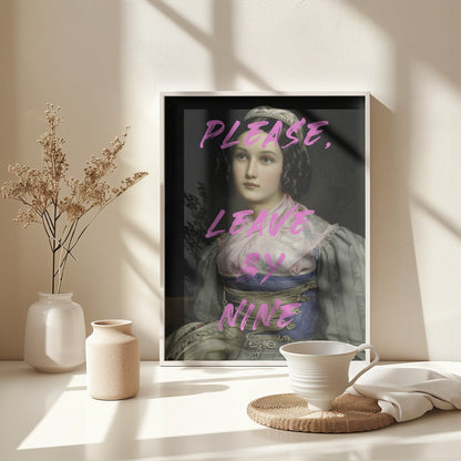 Please, Leave By Nine - Poster / Art Print - interiör