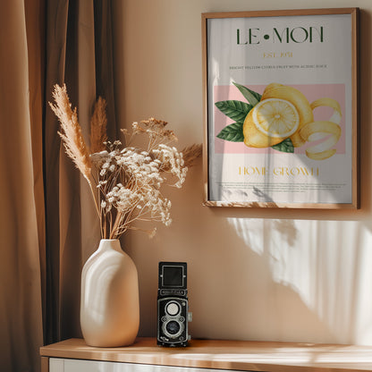 Lemon print - Poster / Art Print - interiör