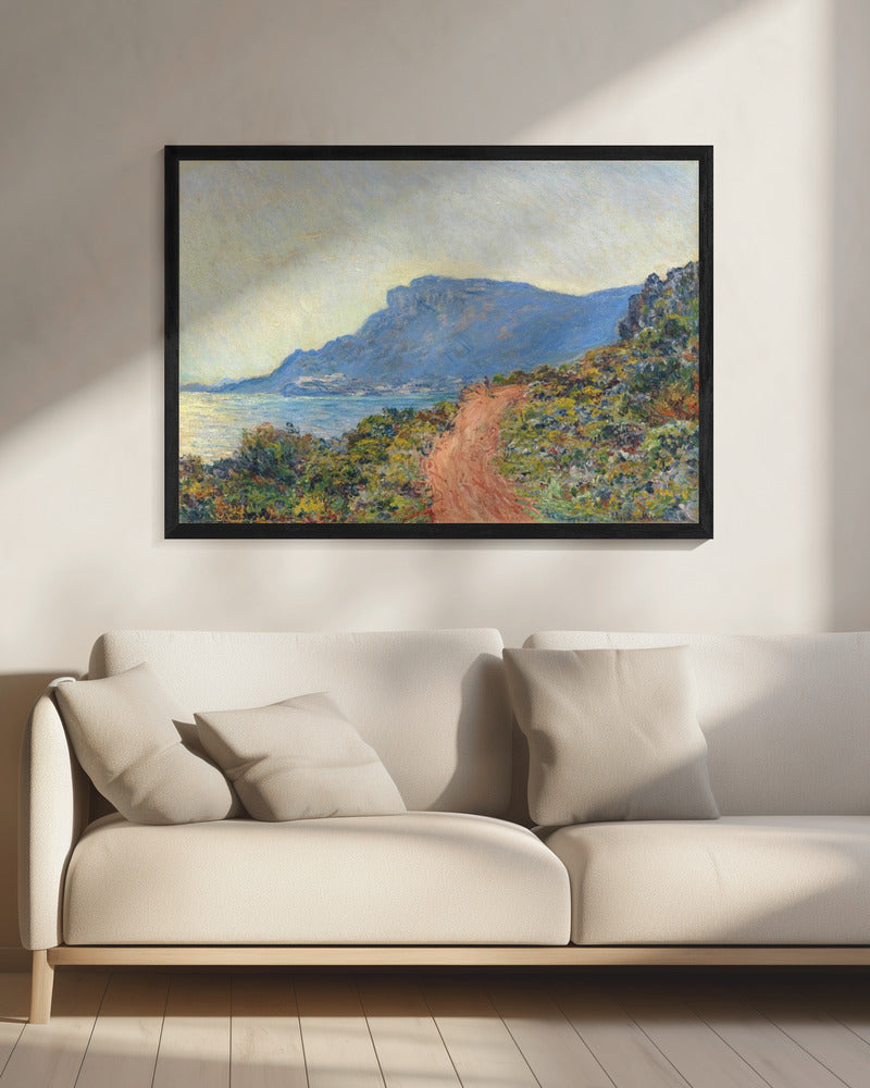La Corniche Near Monaco (1884) By Claude Monet - Poster / Art Print - interiör