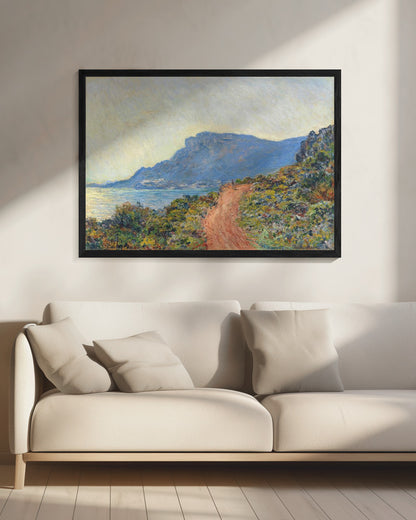 La Corniche Near Monaco (1884) By Claude Monet - Poster / Art Print - interiör