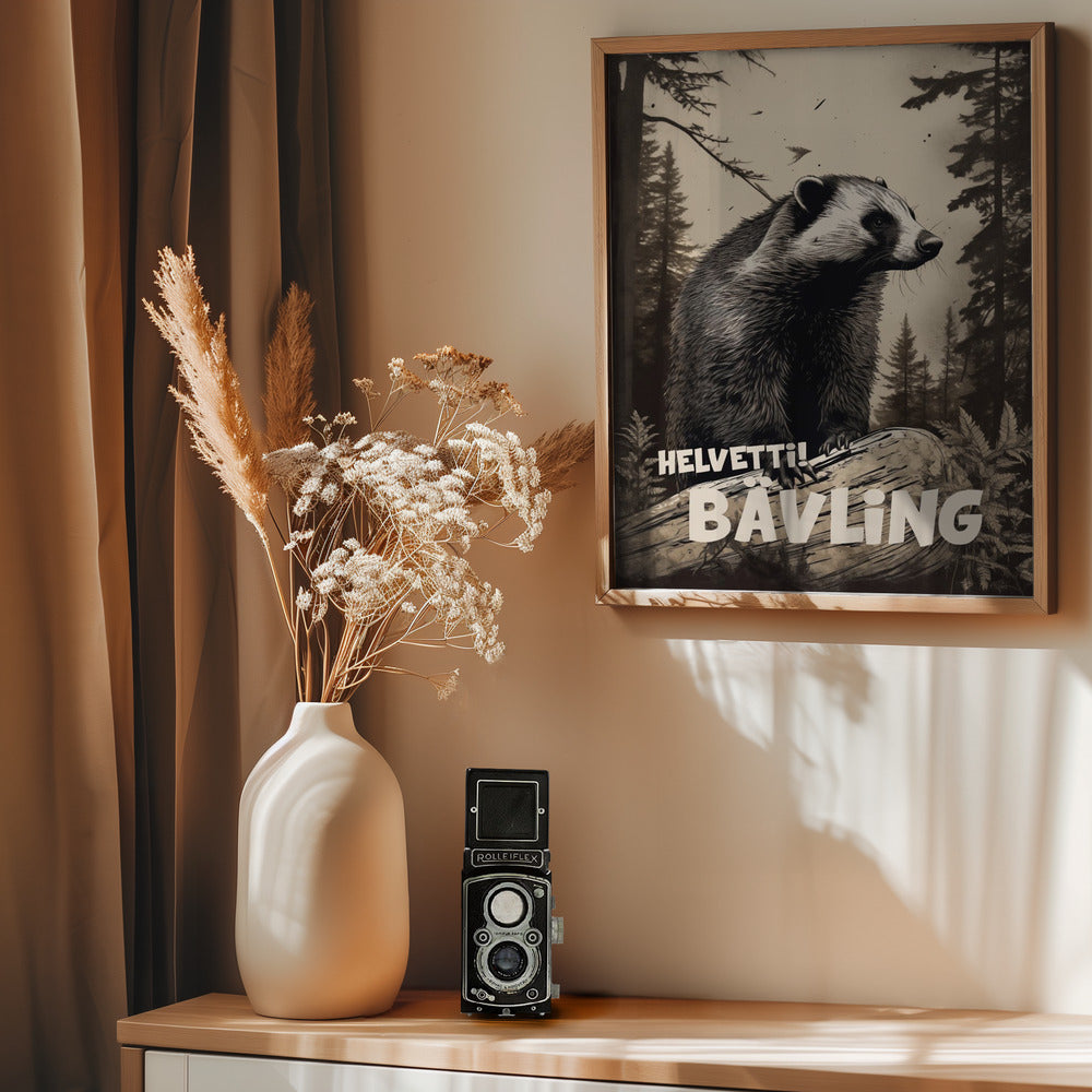 Helvetti Bävling - Poster / Art Print - interiör
