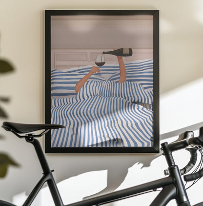 Morning Wine 3 - Poster / Art Print - interiör