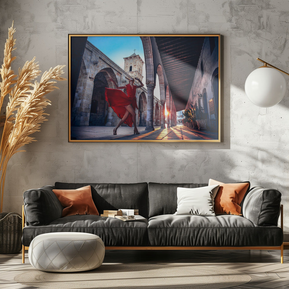 Dancing with the Sun - Poster / Art Print - interiör