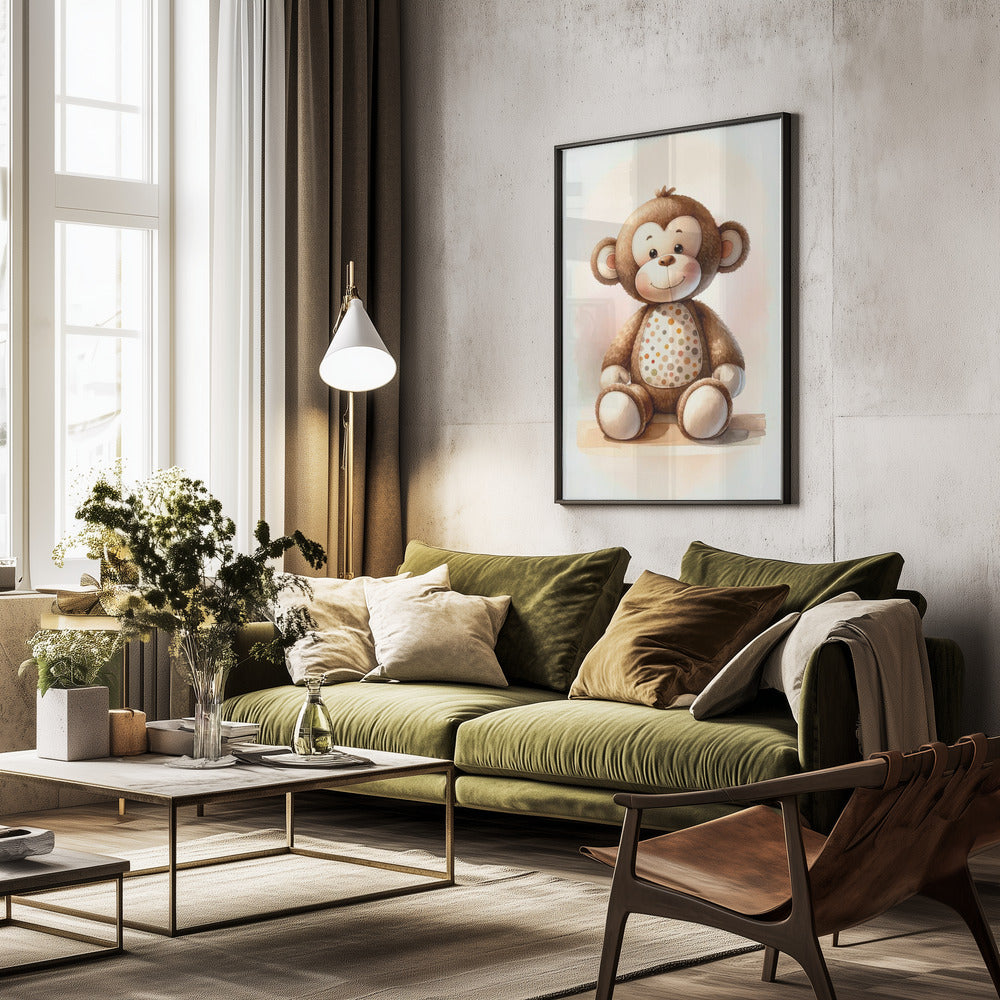 Monkey - Poster / Art Print - interiör