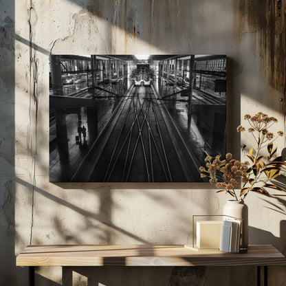Train Station - Poster / Art Print - interiör