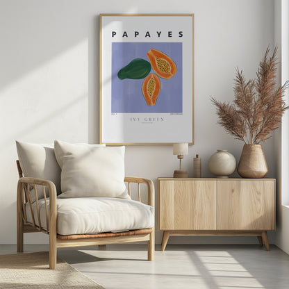 Papayes - Poster / Art Print - interiör