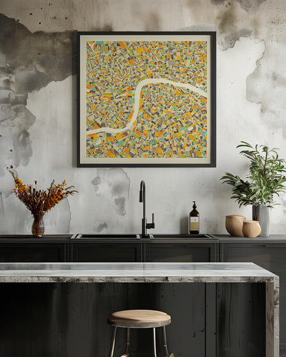 London Map - Poster / Art Print - interiör