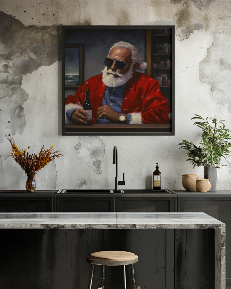 Sun Tan Claus - Poster / Art Print - interiör