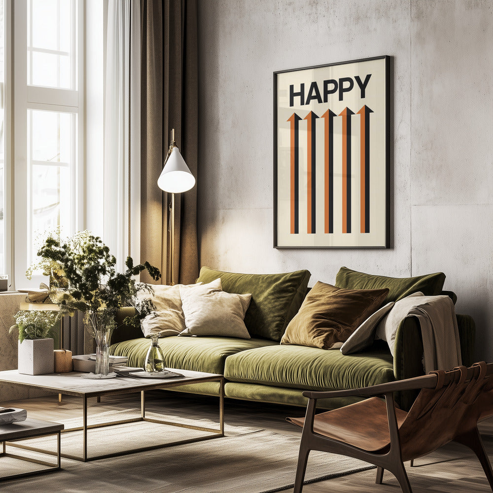 Happy Cream - Poster / Art Print - interiör