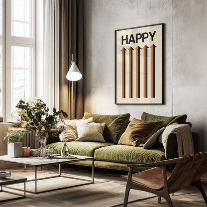 Happy Cream - Poster / Art Print - interiör