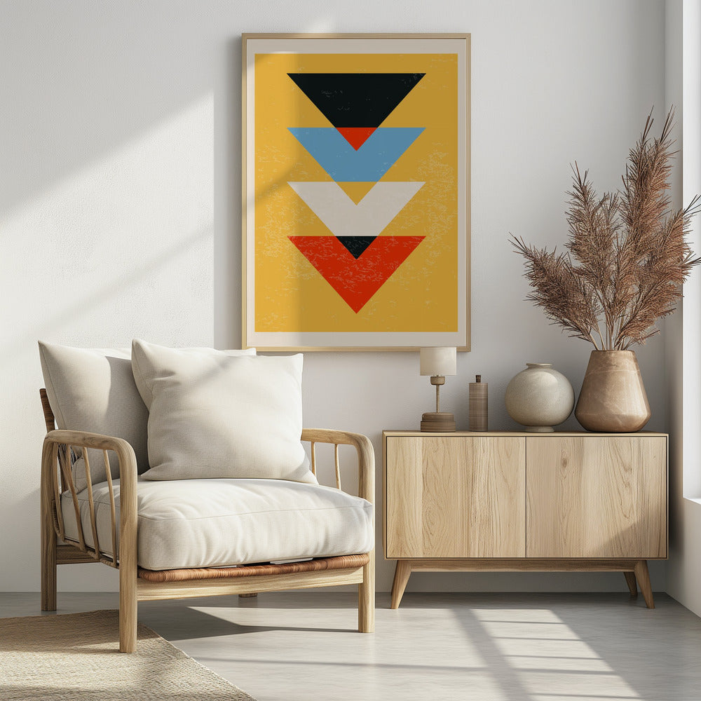 Minimal Abstract Shapes Series #8 - Poster / Art Print - interiör