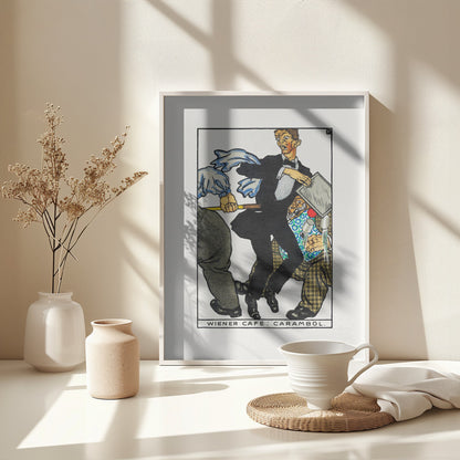 Viennese Café Carambole - Poster / Art Print - interiör