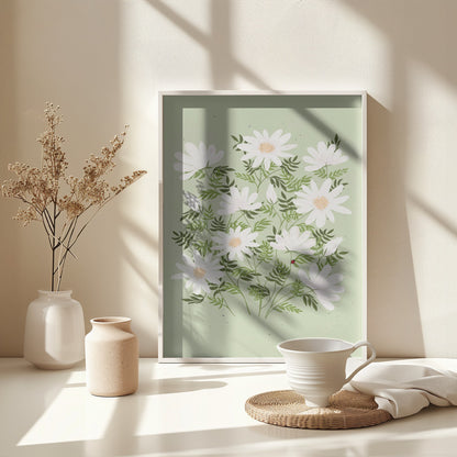 Ladybug flowers - Poster / Art Print - interiör