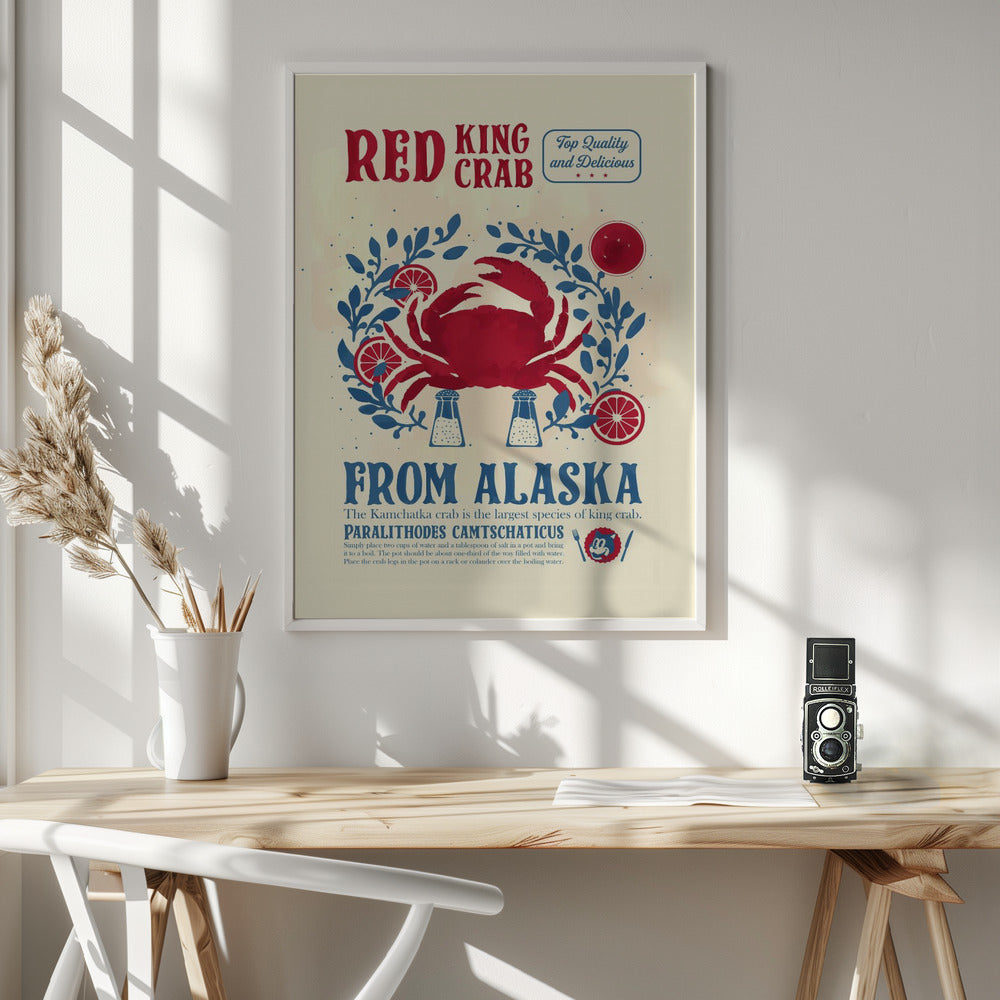 Crab kitchen print - Poster / Art Print - interiör