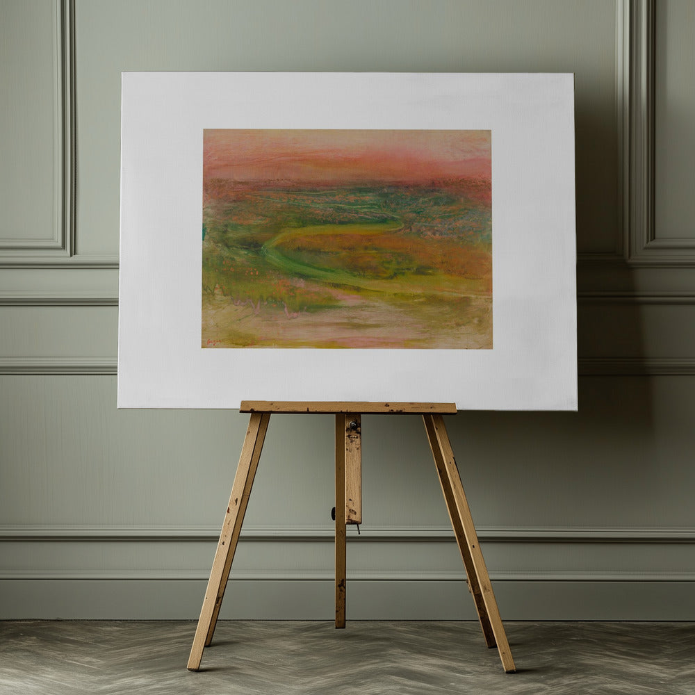 S Shaped Path In an Abstracted Landscape No.2 - Poster / Art Print - interiör