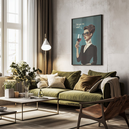Did You Say Wine - Poster / Art Print - interiör