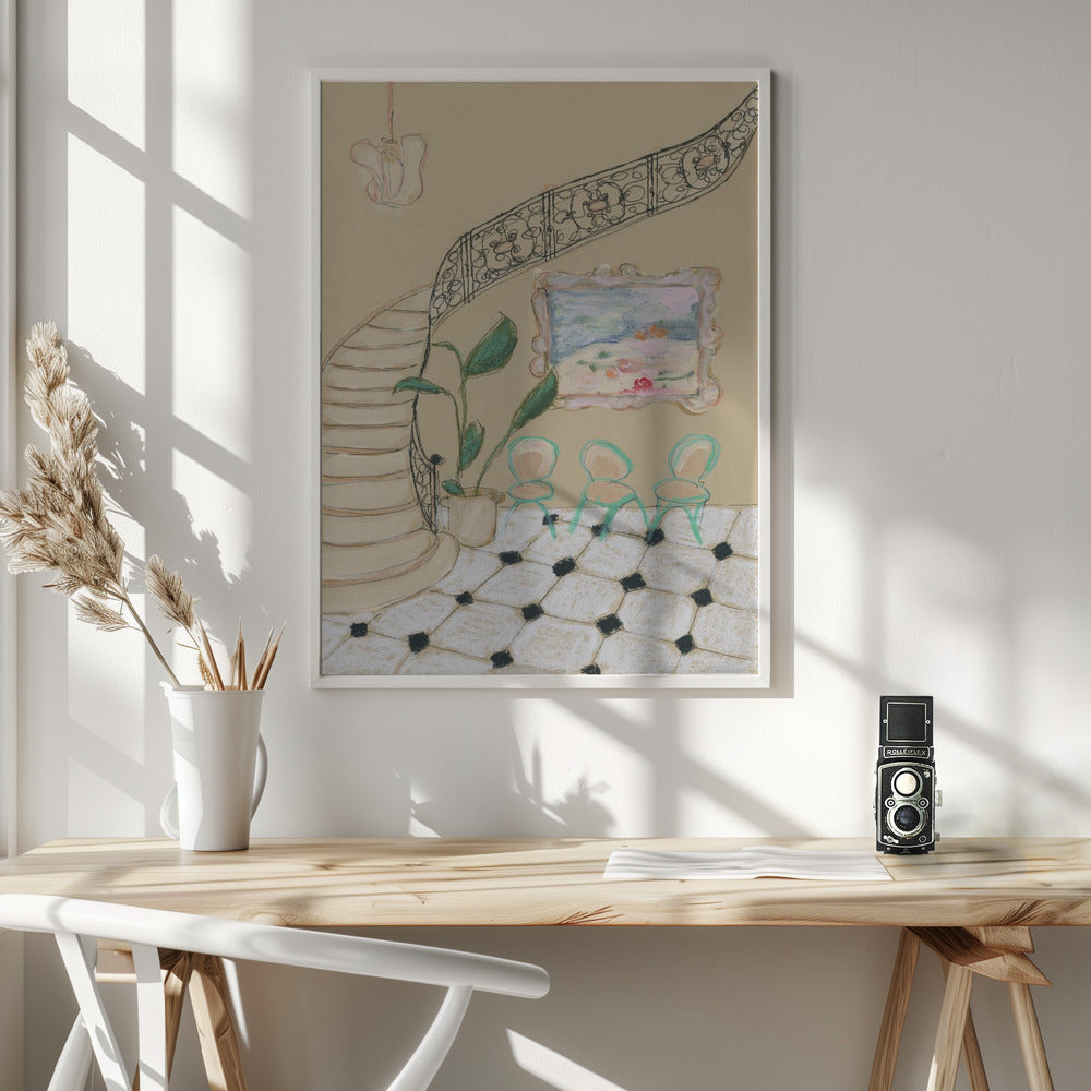 Museum Day In Paris - Poster / Art Print - interiör