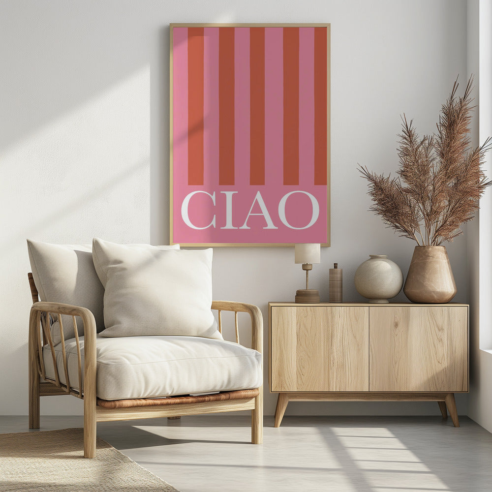 Ciao Stripes - Poster / Art Print - interiör