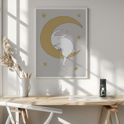 The Rabbit - Poster / Art Print - interiör