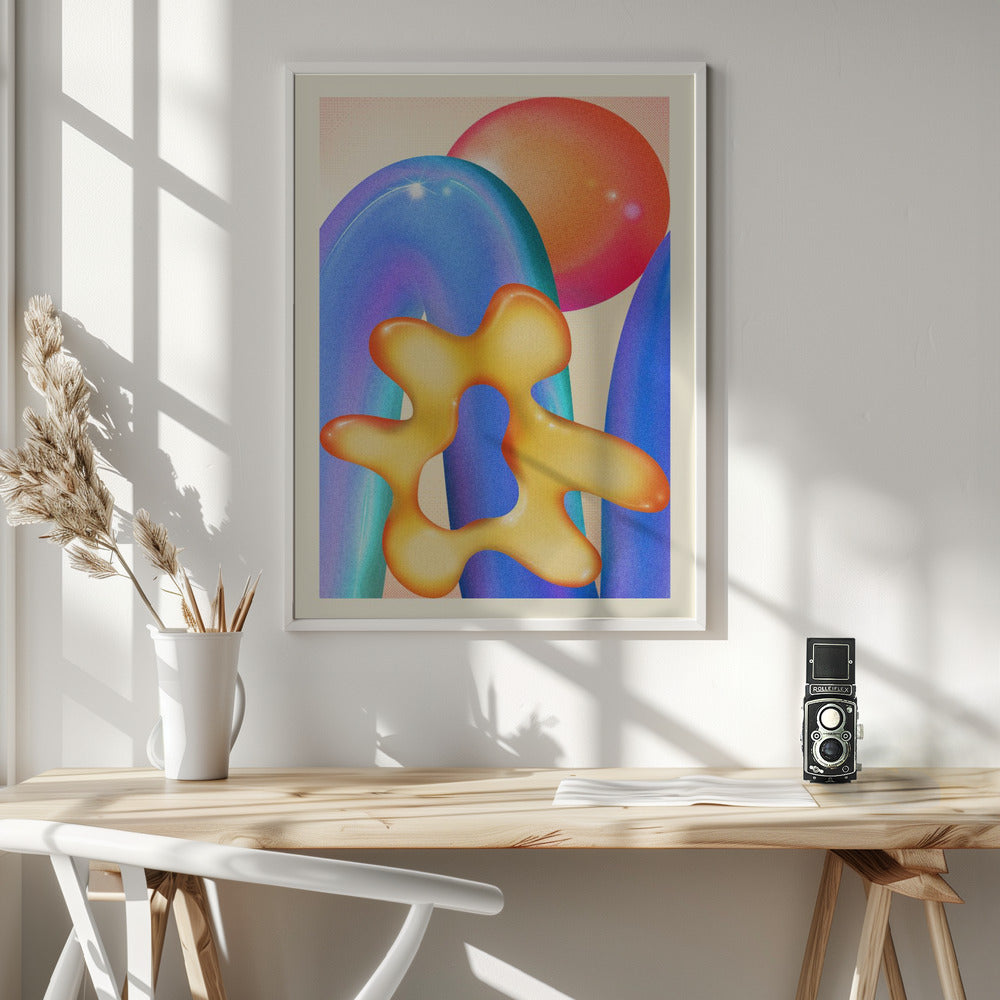 RETRO GRAPHIC NO.13 - Poster / Art Print - interiör