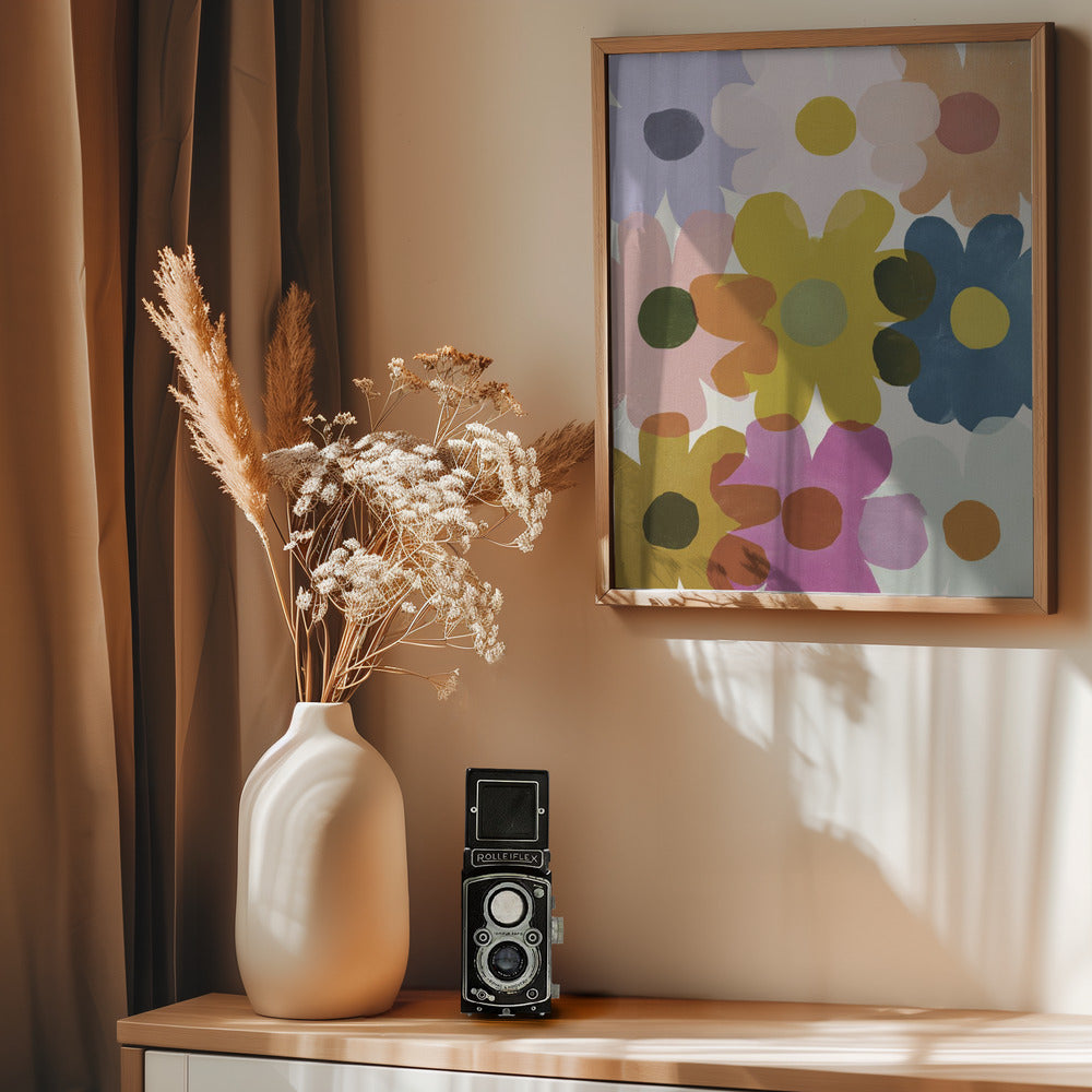Flower In Flower - Poster / Art Print - interiör