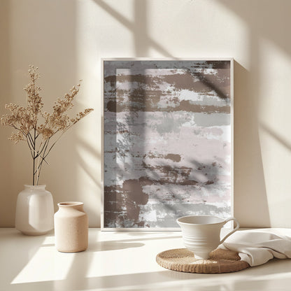 Abstract Mocha Paths - Poster / Art Print - interiör
