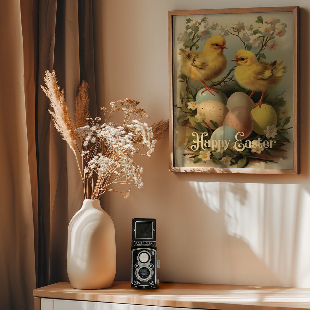 Happy Easter No 6 - Poster / Art Print - interiör