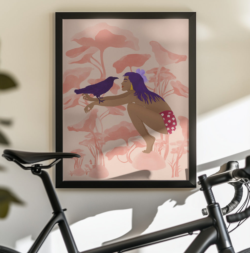 Raven - Poster / Art Print - interiör