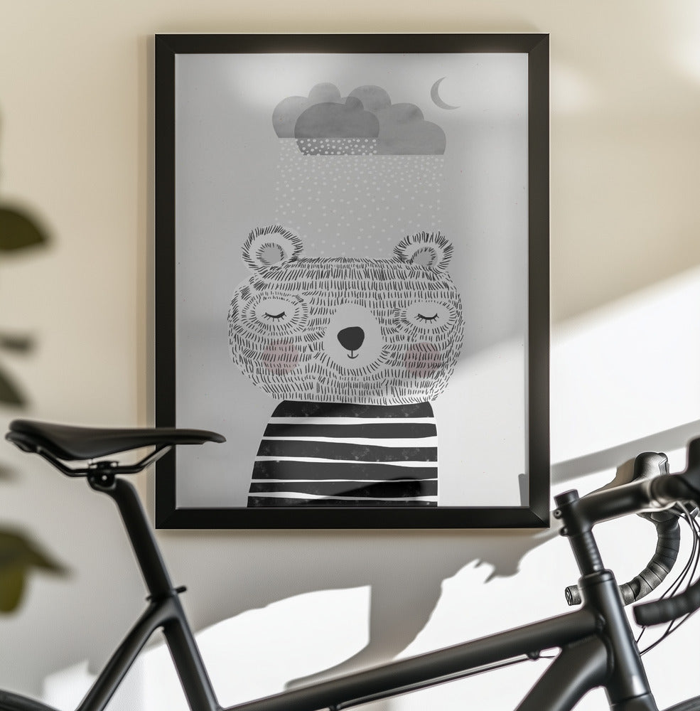 I Love Snow - Poster / Art Print - interiör