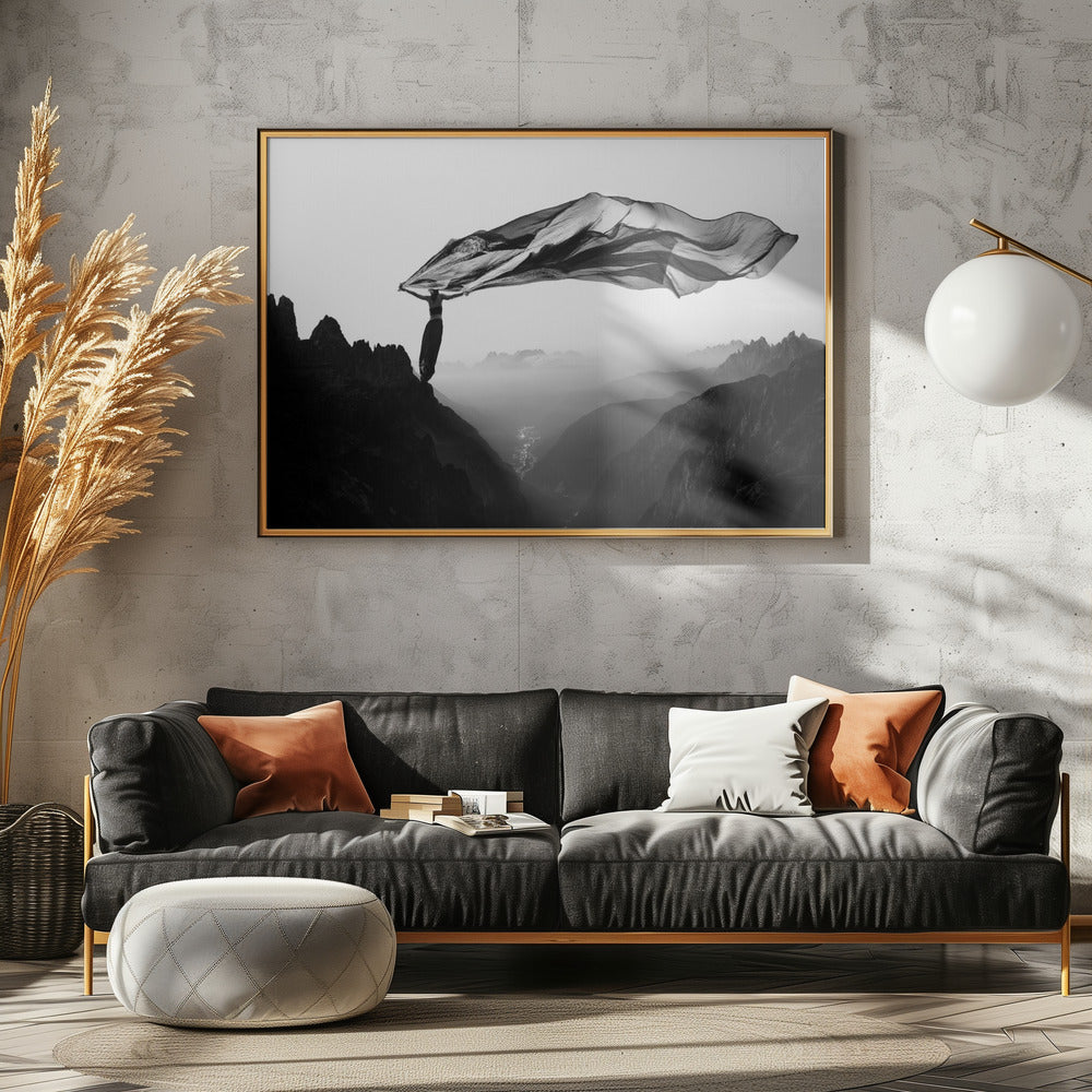 Free as the wind - Poster / Art Print - interiör
