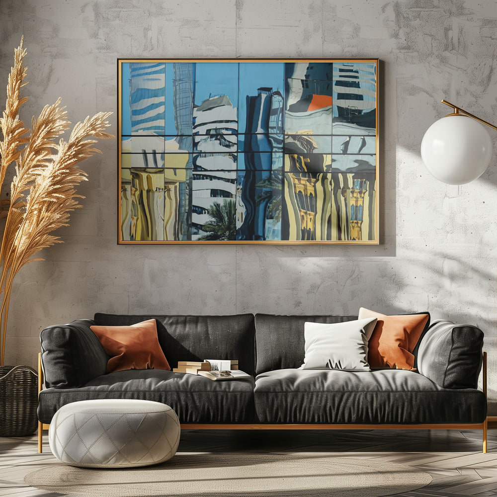 Reflections in glass - Dubai - Poster / Art Print - interiör