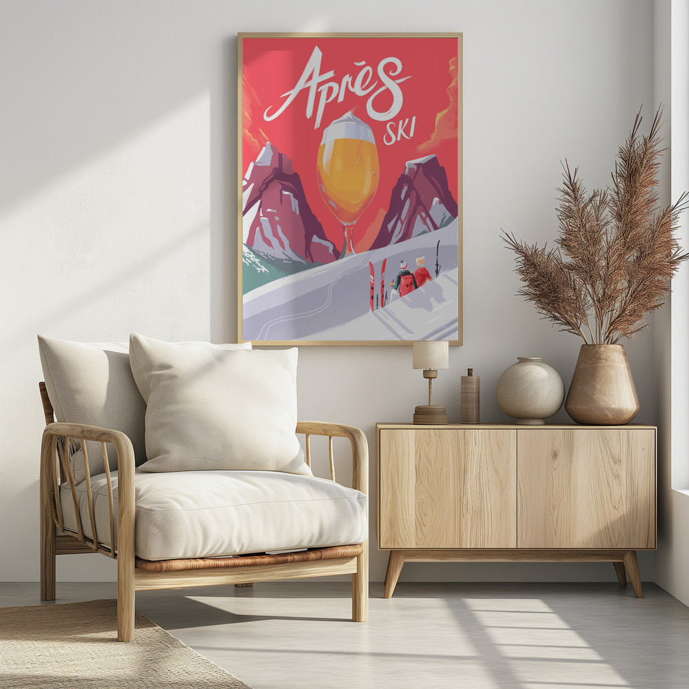 Apés Ski - Poster / Art Print - interiör