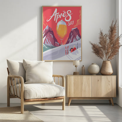 Apés Ski - Poster / Art Print - interiör