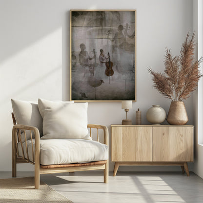 the stage fright of the cellist - Poster / Art Print - interiör